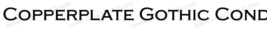 Copperplate Gothic Condensed字体转换